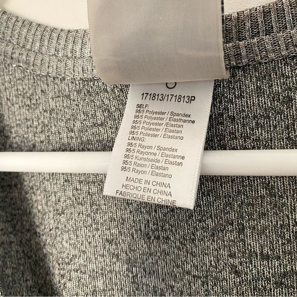 Dolan Anthropologie Silver Metallic Midi Dress Drawstring Waist, Ribbed Sz S - Picture 8 of 15